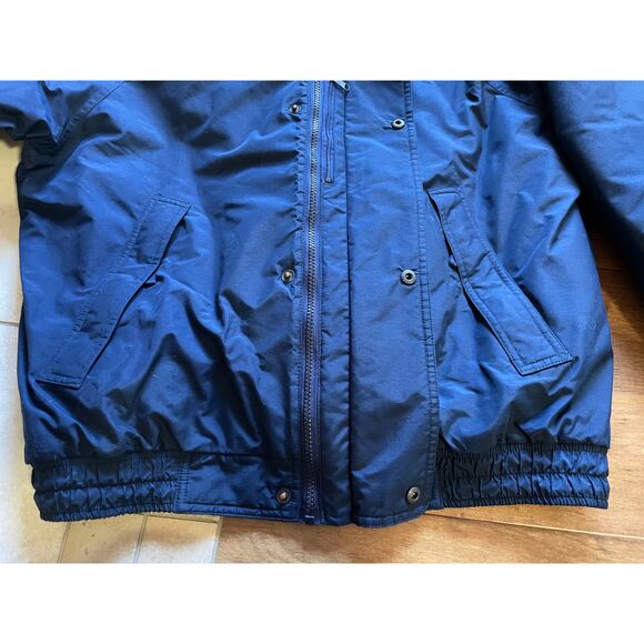 Vintage LL Bean Navy Polartec Gore-Tex Shell Sherpa Lined Coat Mens Med 38-40 - Picture 6 of 14